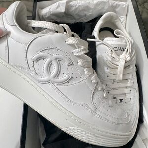 Chanel White Sneakers